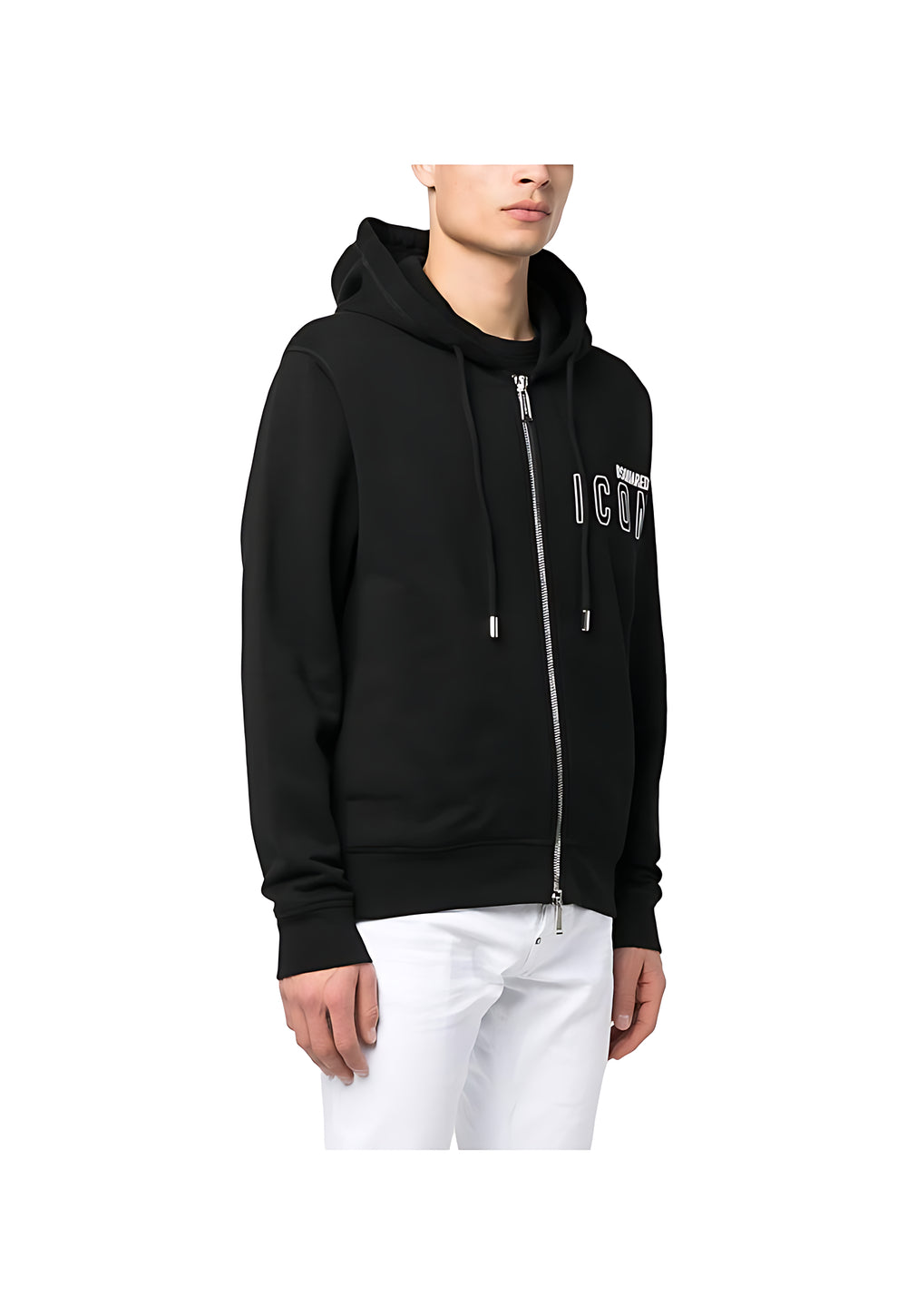 Dsquared2 Logo Print Kapuzenjacke Schwarz Herren