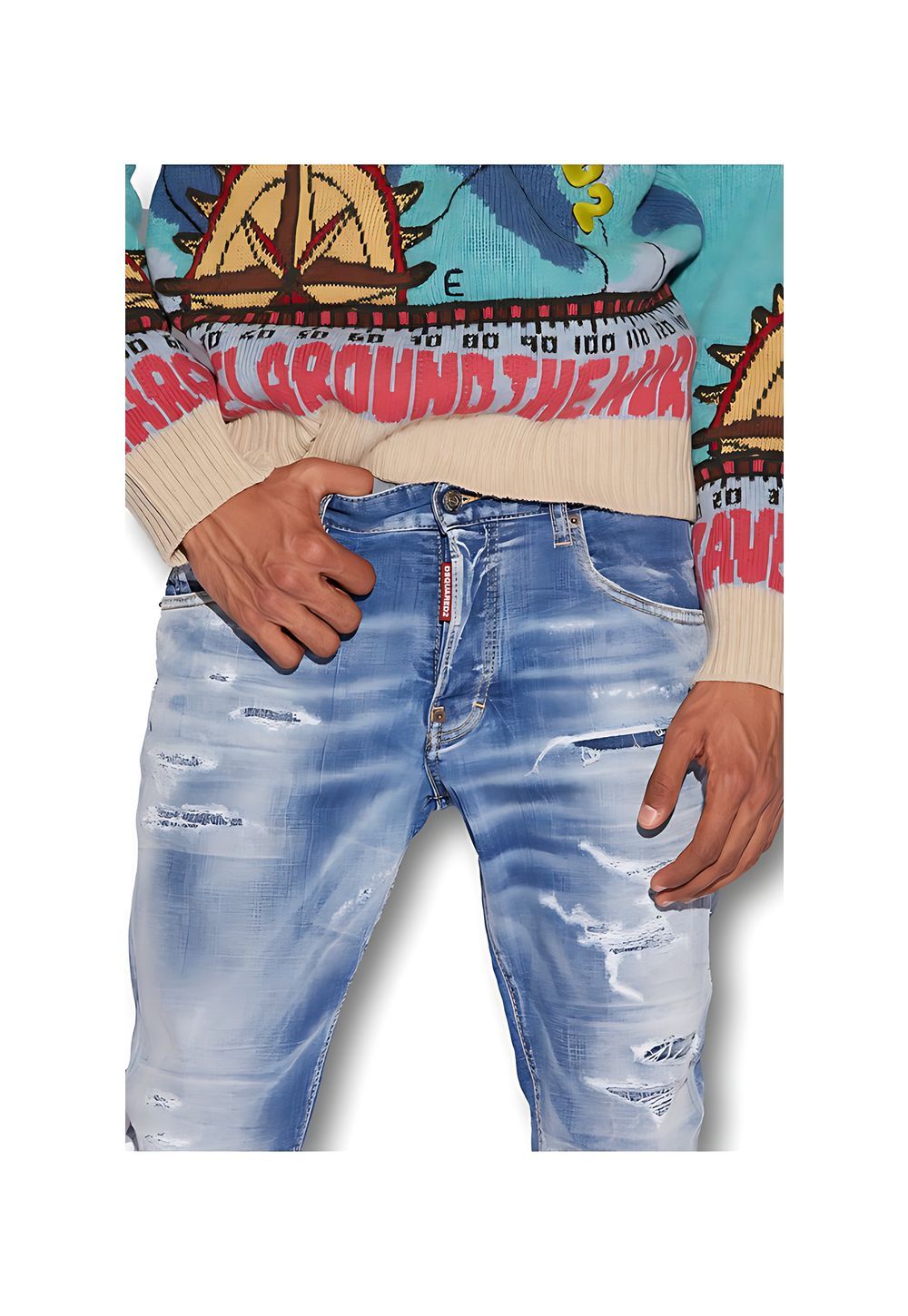 Dsquared2 Light Sandy Jeans Blau Herren
