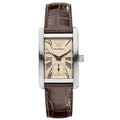 Emporio Armani Armbanduhr Silber Braun Beige AR60021