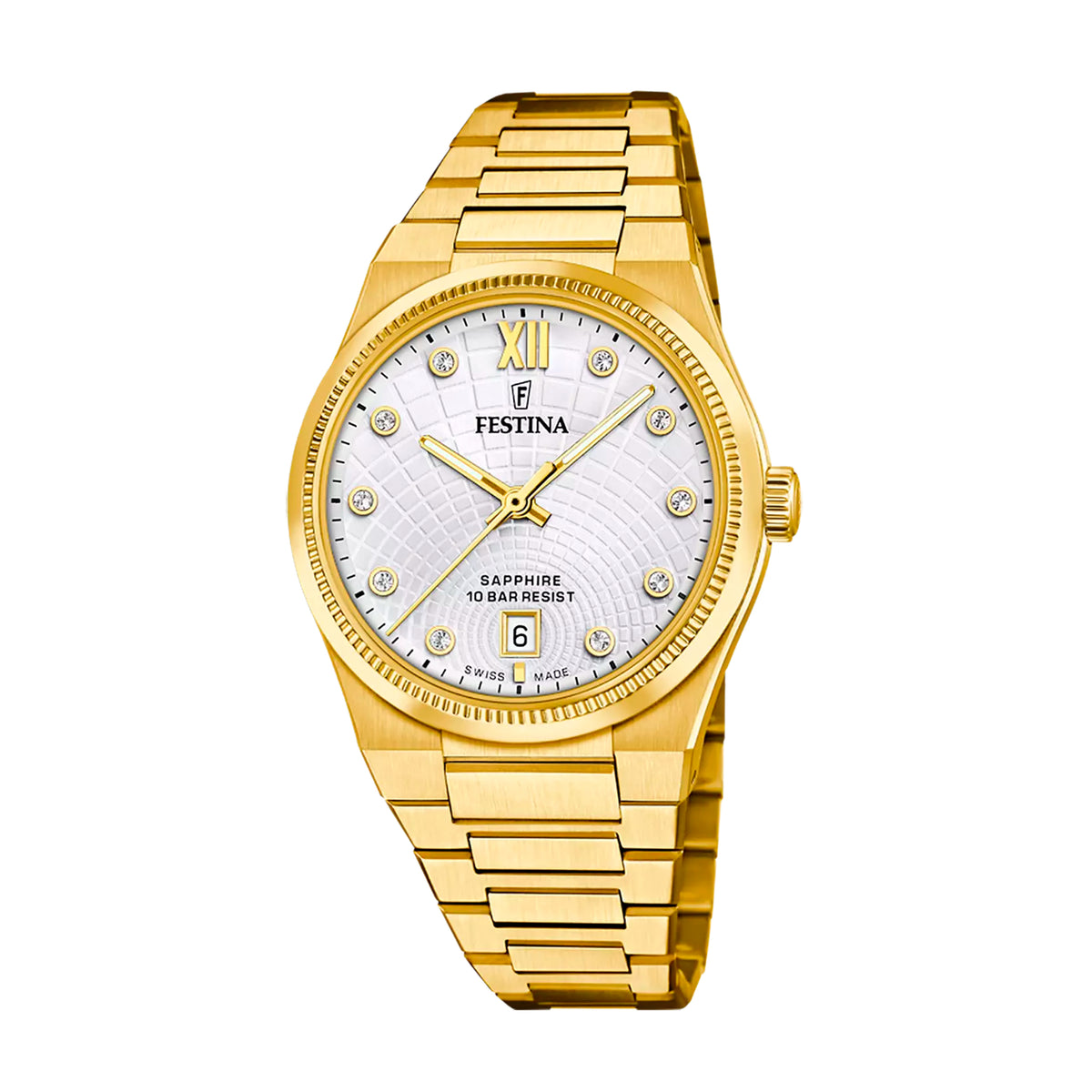 Festina Swiss Made Damenuhr Rivé F20058