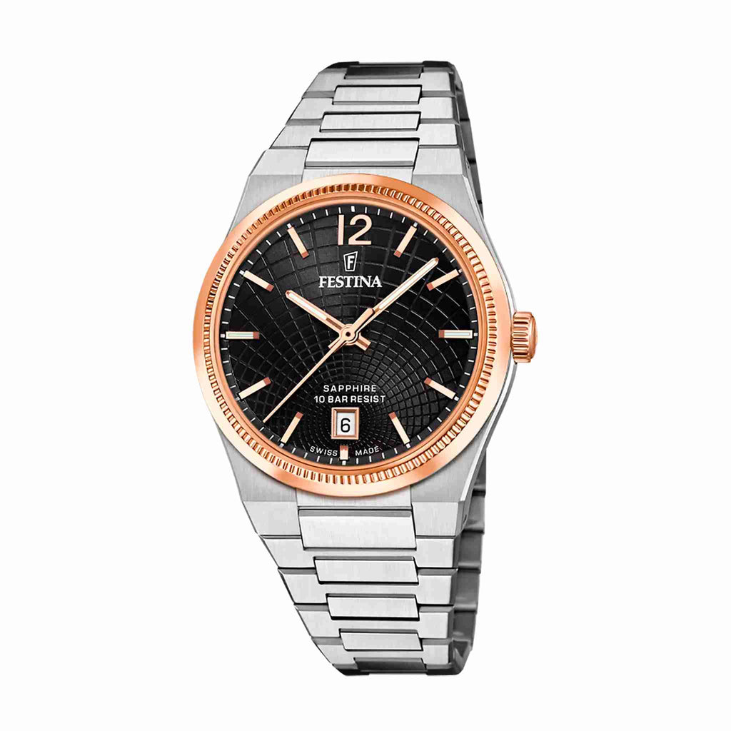 Festina Swiss Made Damenuhr Rivé F20066