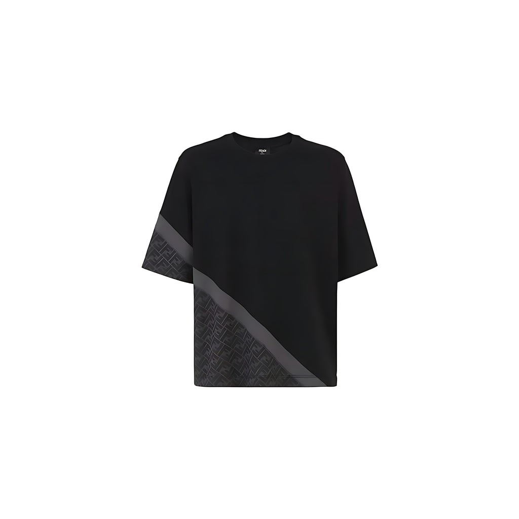 Fendi Diagonal T-Shirt Schwarz Herren