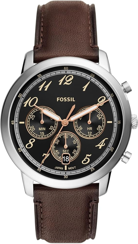 Fossil Neutra Chronograph Brown Leather Watch FS6024