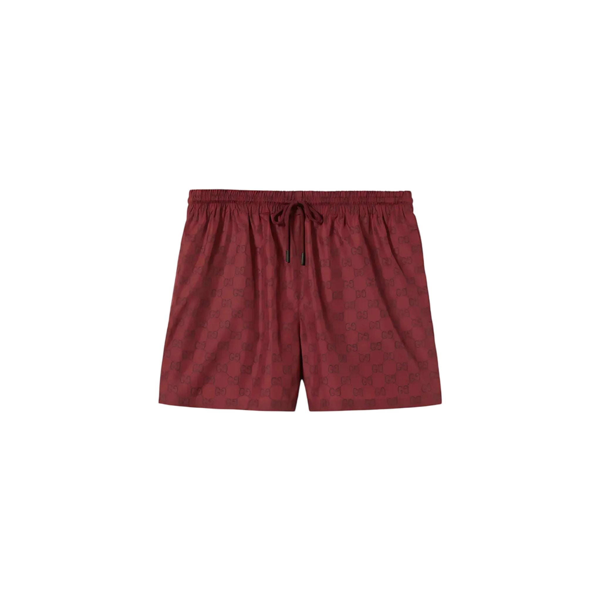 Gucci Badehose GG Logo Print Rot Herren