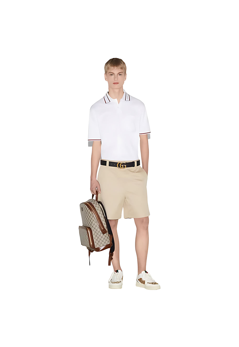 Gucci Polo Shirt aus Baumwolle Weiß Herren