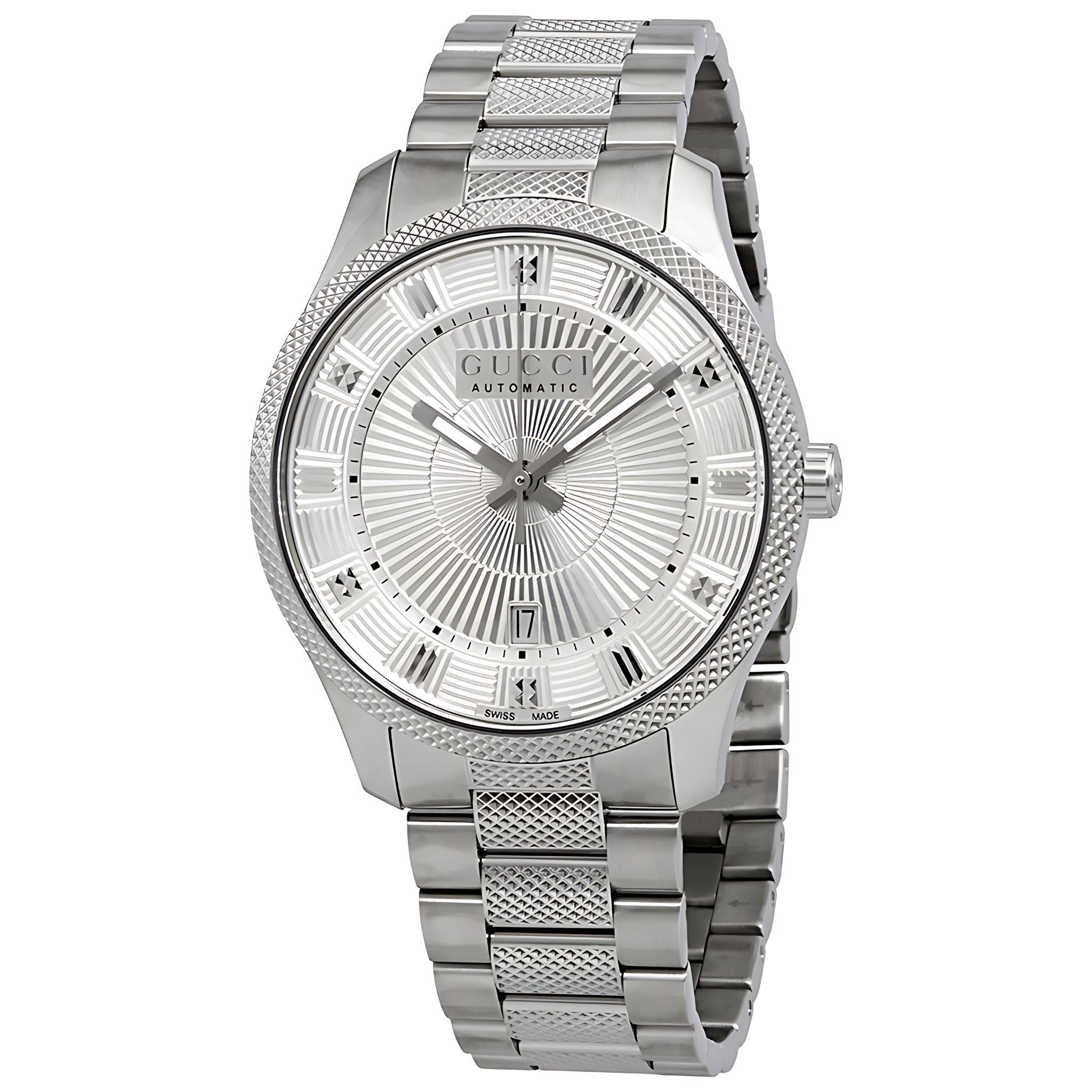 Gucci G-Timeless Eryx Herrenuhr aus Edelstahl Model YA126339