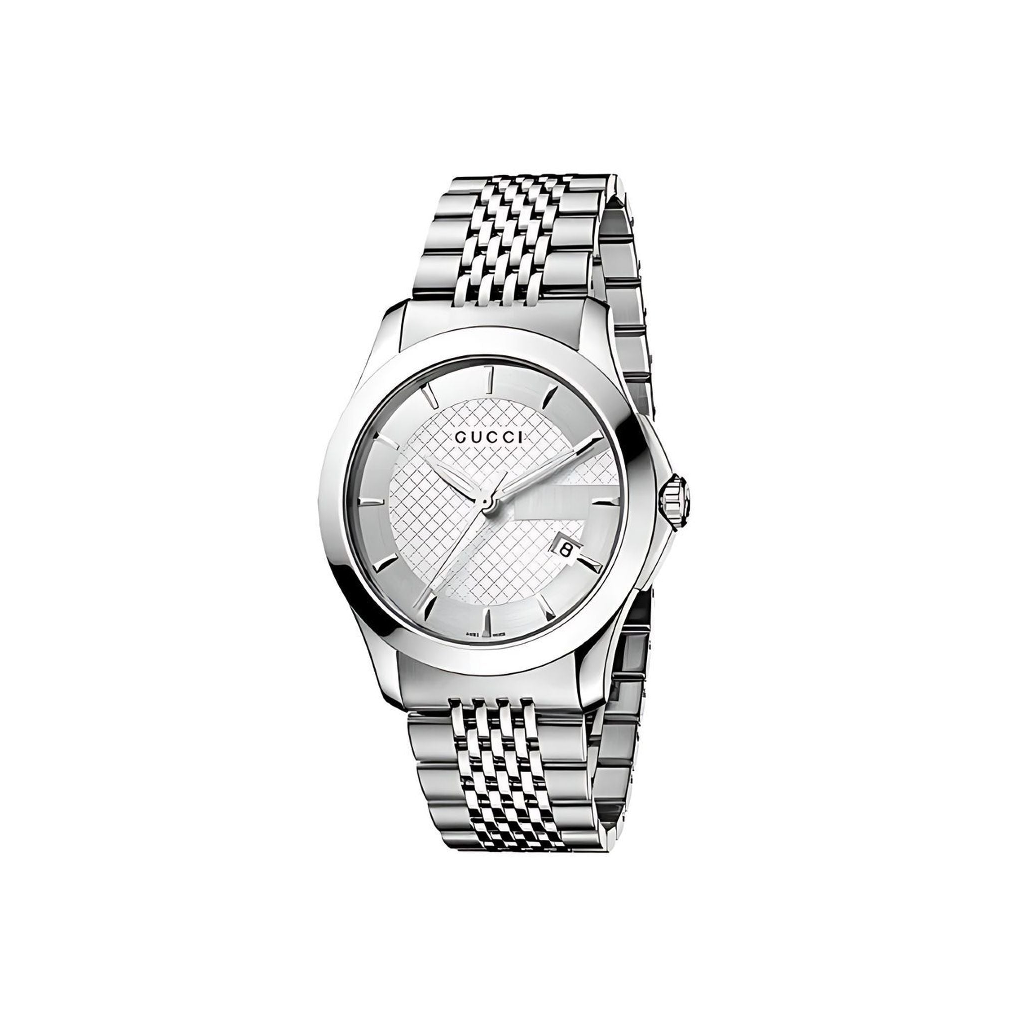 Gucci G-Timeless Herrenuhr aus Edelstahl Model YA126401