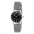 Gucci G Timeless Damenuhr Edelstahl silber grau Lederarmband