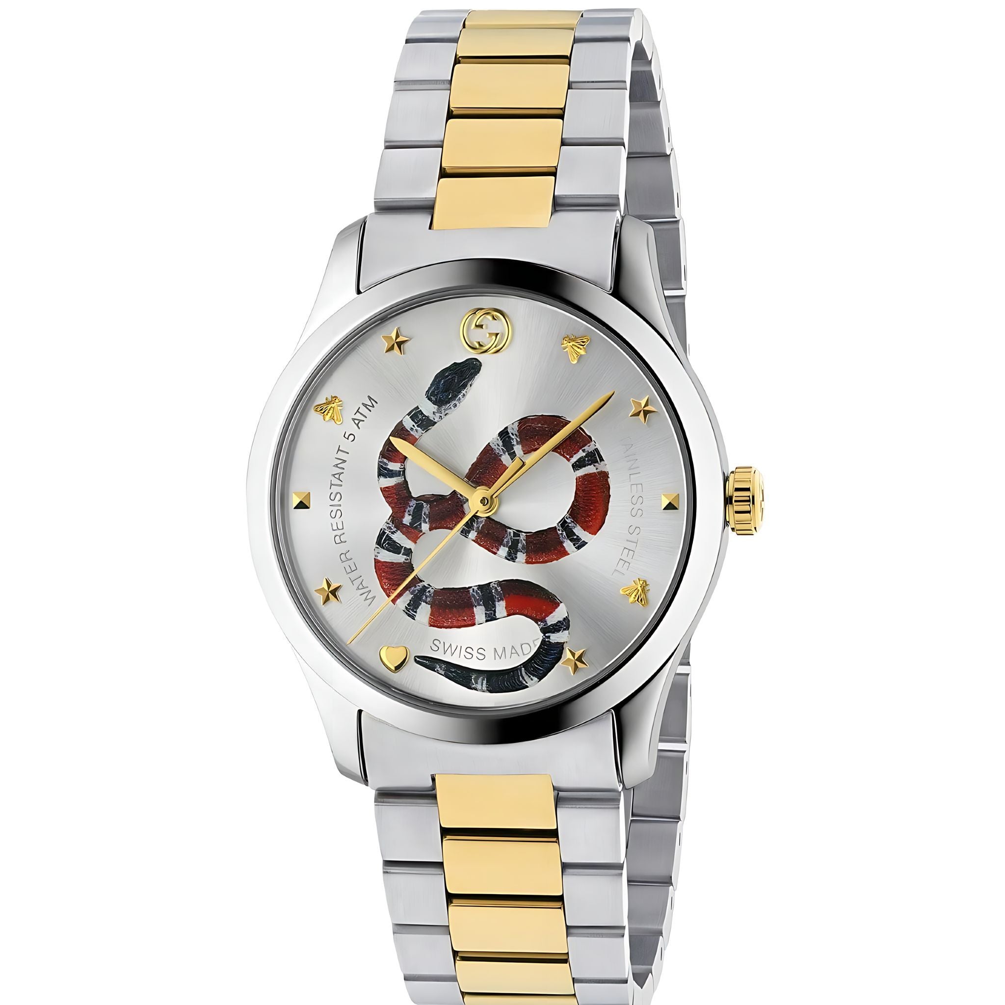 Gucci G-Timeless Herrenuhr aus Edelstahl Model YA1264075