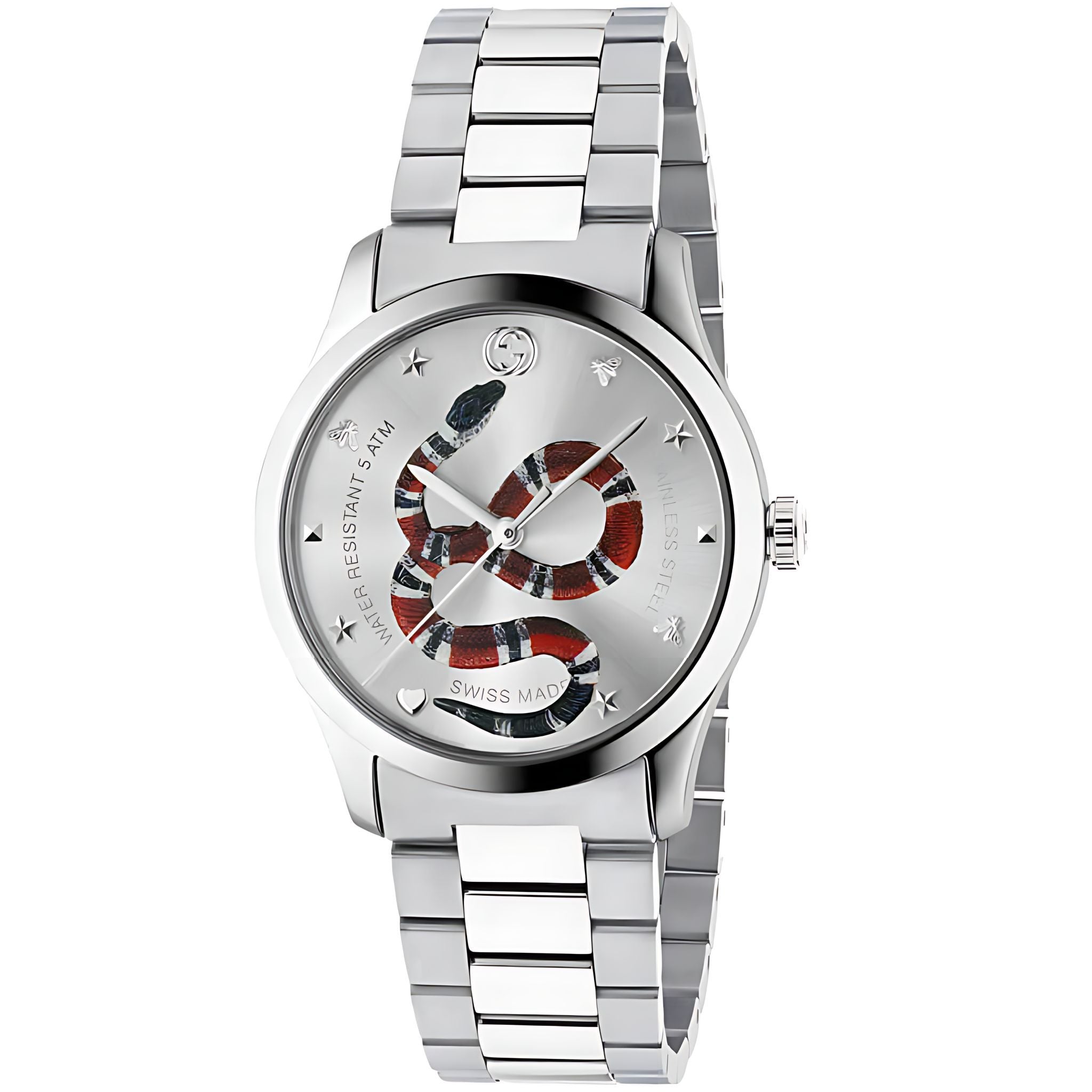 Gucci G-Timeless Herrenuhr aus Edelstahl Model YA1264076