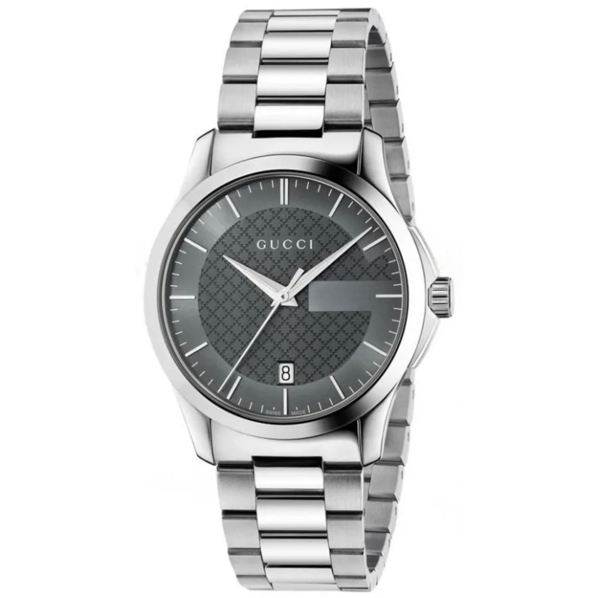 Gucci G-Timeless Herrenuhr aus Edelstahl Model YA126441