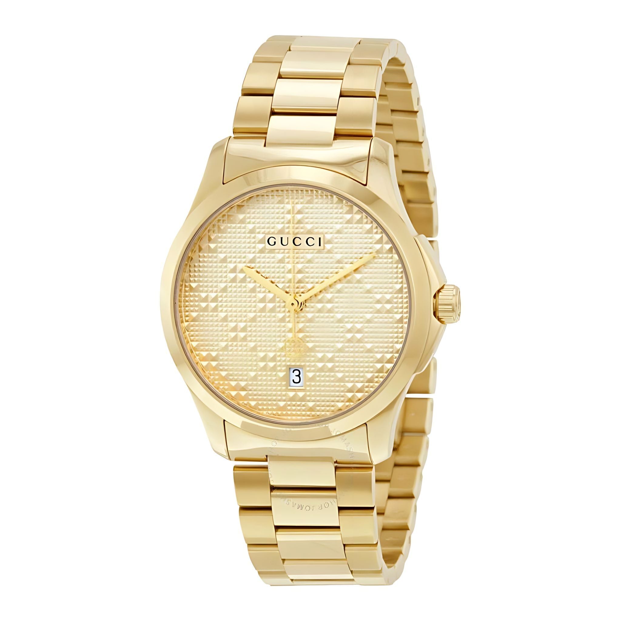 Gucci G-Timeless Herrenuhr aus Edelstahl Model YA126461