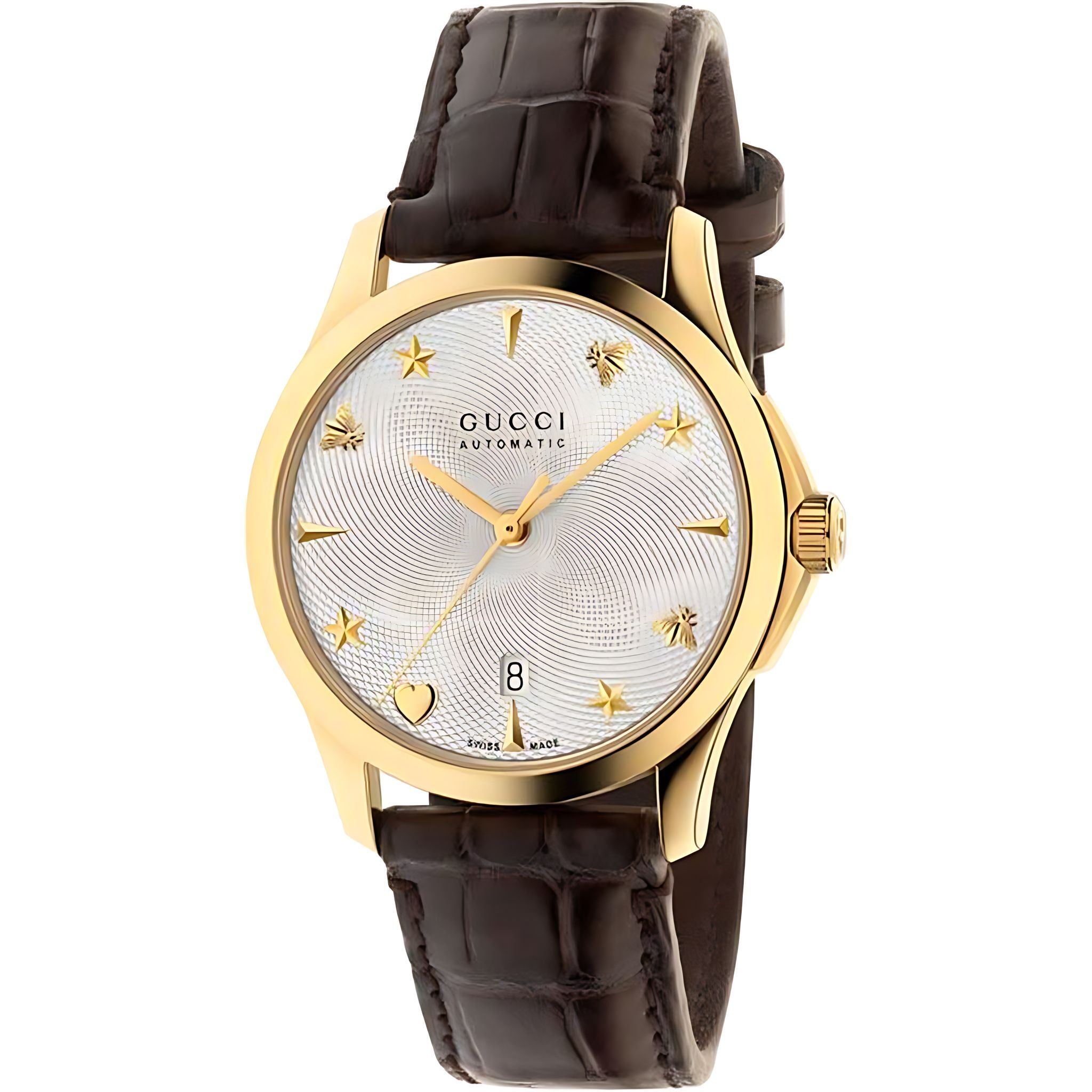 Gucci G-Timeless Herrenuhr aus Edelstahl Model YA126470