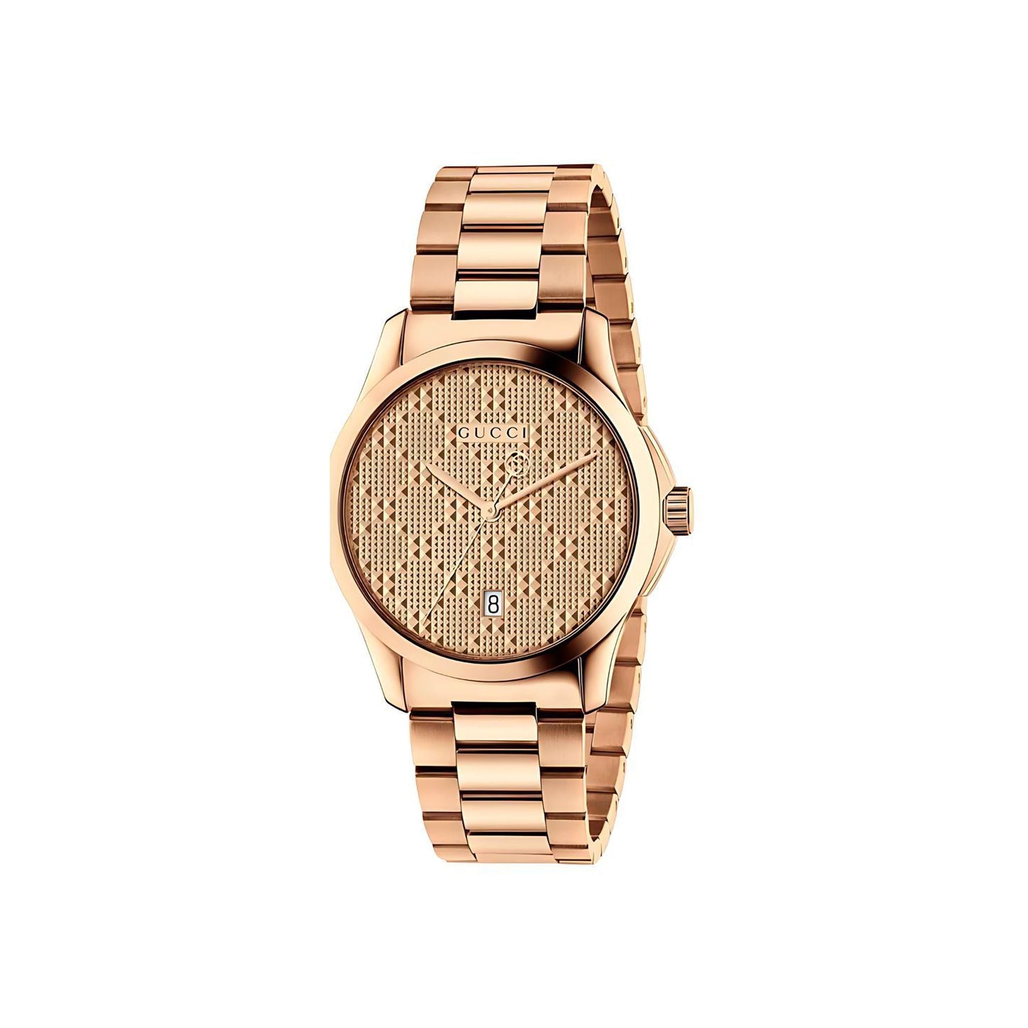 Gucci G-Timeless Herrenuhr aus Edelstahl Model YA126482
