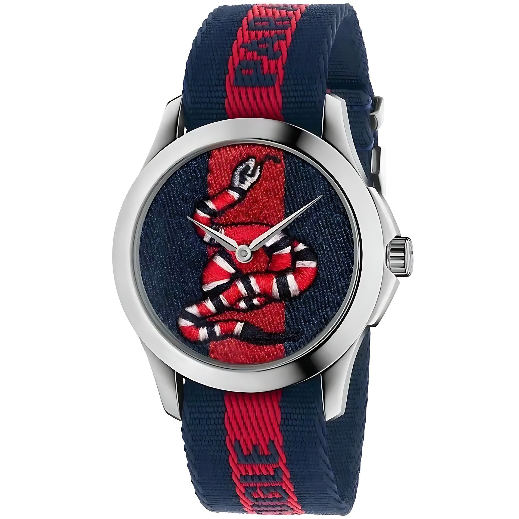 Gucci G-Timeless Herrenuhr aus Edelstahl Model YA126493