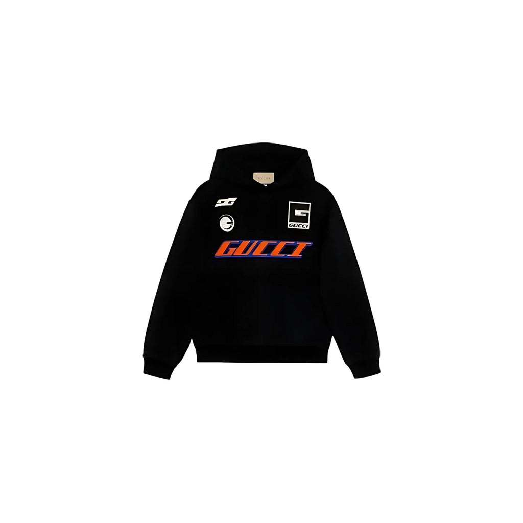 Gucci Moto Logo Hoodie Schwarz Herren