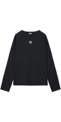 Loewe Oversize Langarm T-Shirt schwarz