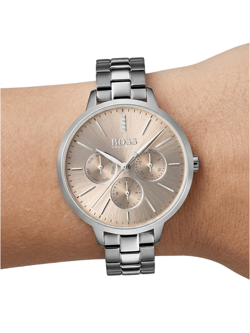 Hugo Boss Symphony Damenuhr HB1502421 silber roségold