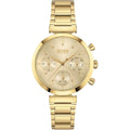 Hugo Boss Damenuhr Chronograph Edelstahl gold