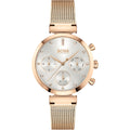 Hugo Boss Damenuhr Chronograph Edelstahl roségold