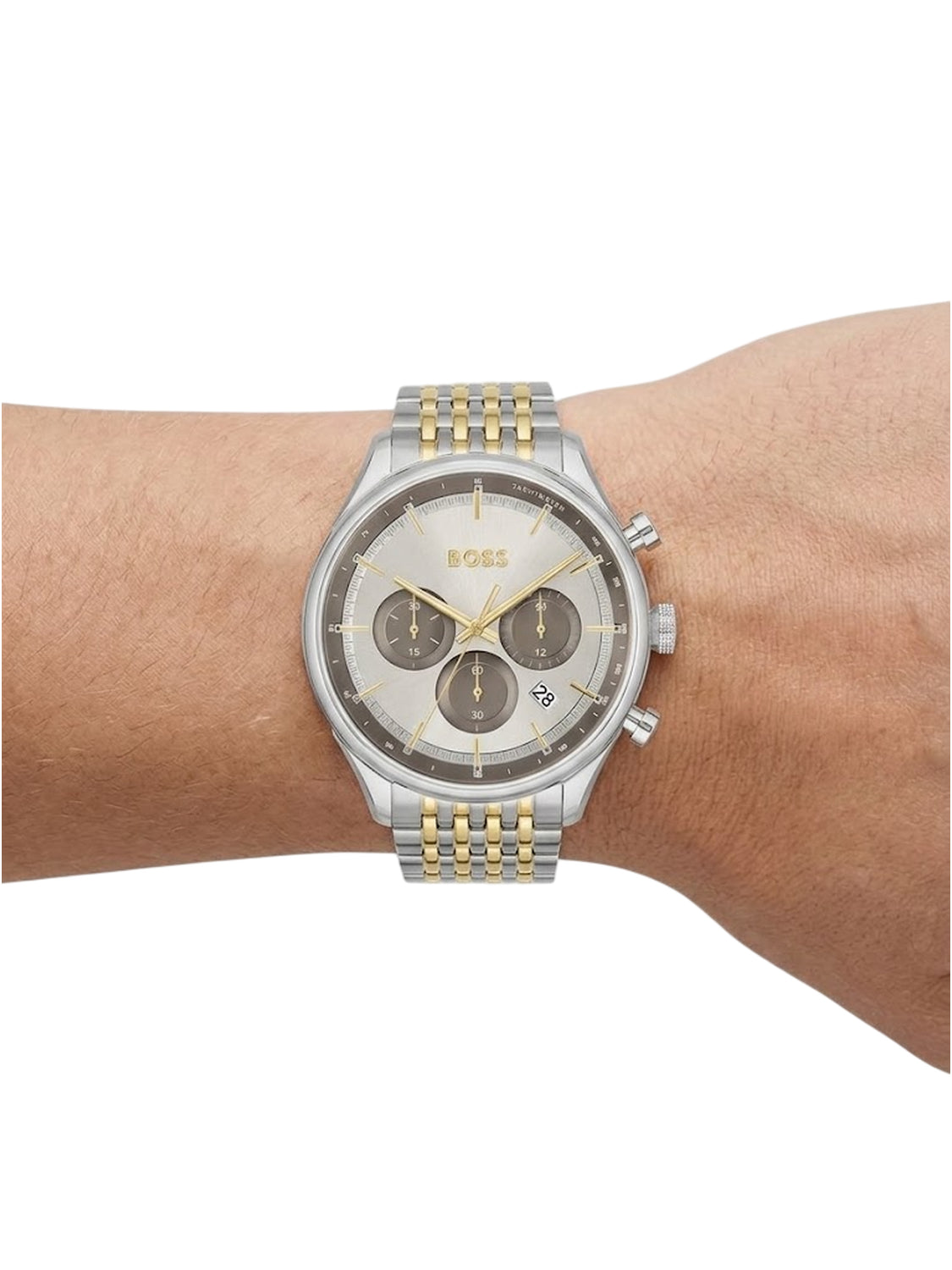Hugo Boss Gregor Herrenuhr Chronograph bicolor HB1514053