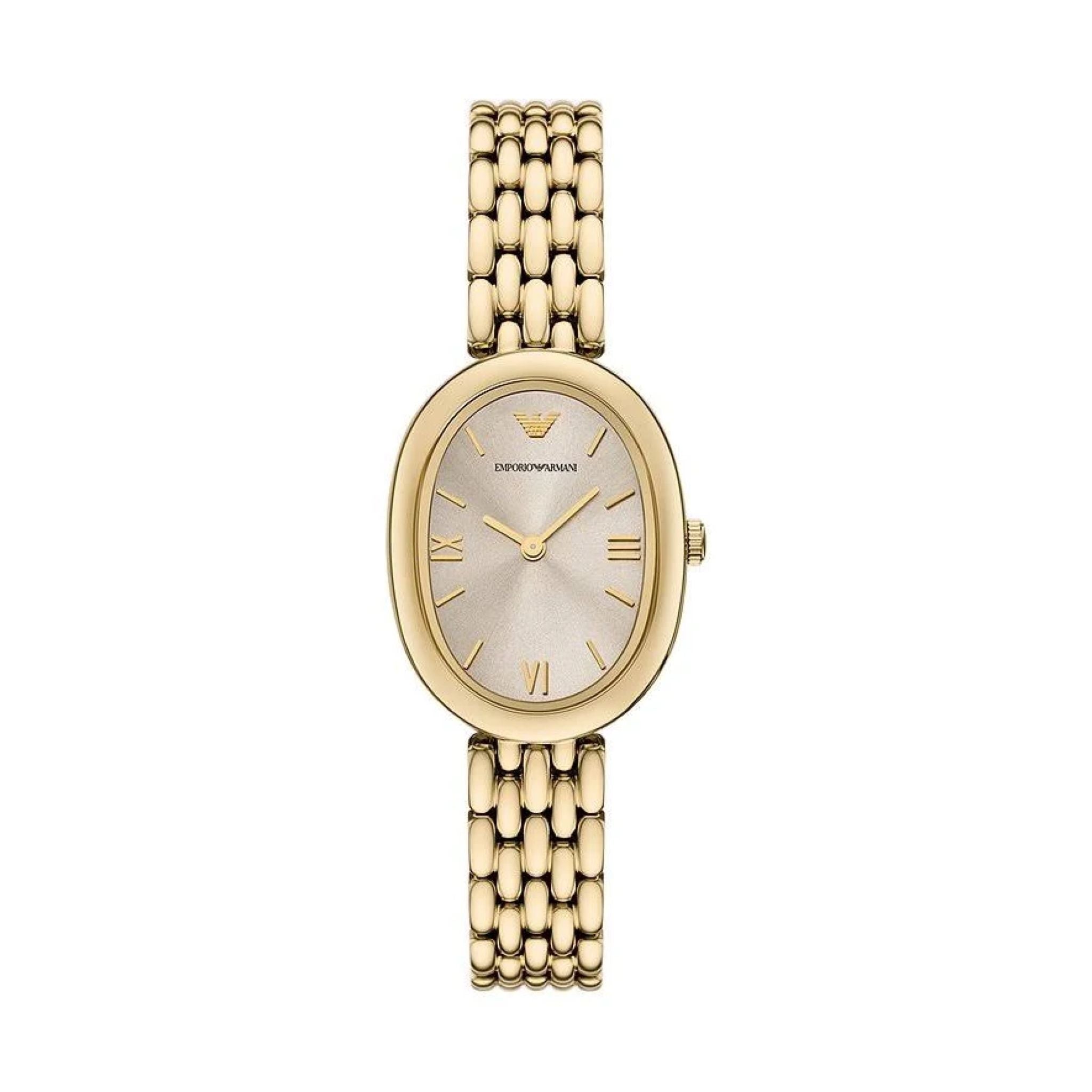 Emporio Armani Damenuhr Edelstahl gold