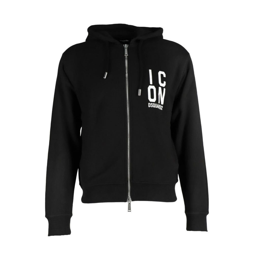 Dsquared2 Logo Print Kapuzenjacke Schwarz Herren