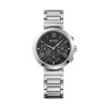 Hugo Boss Damenuhr Edelstahl silber schwarz