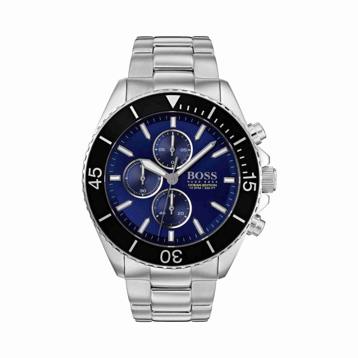 Boss Ocean Edition Herren Chronograph Silber Blau Edelstahl HB1513704