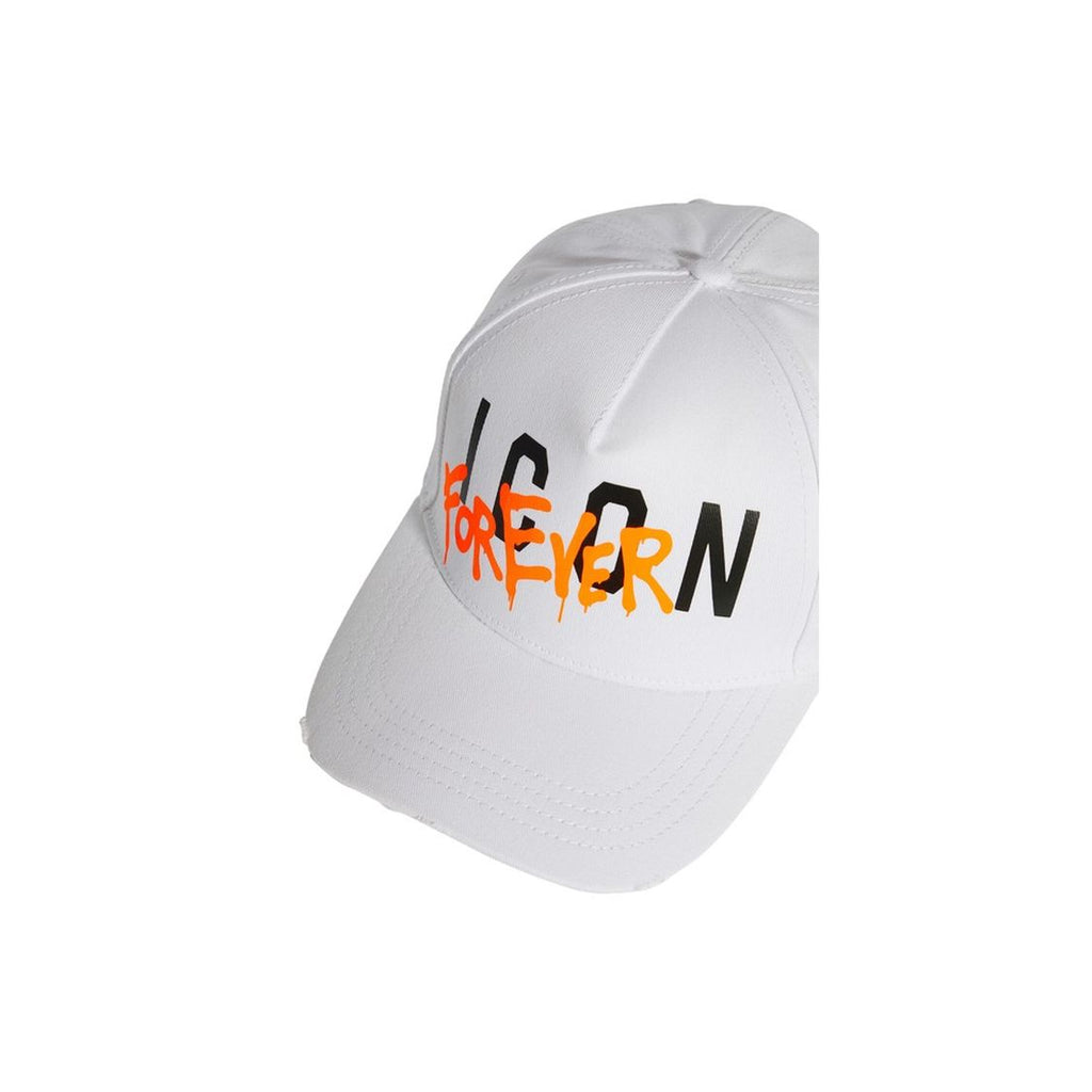 Dsquared2 Icon Forever Baseball Cap aus Baumwolle Weiß