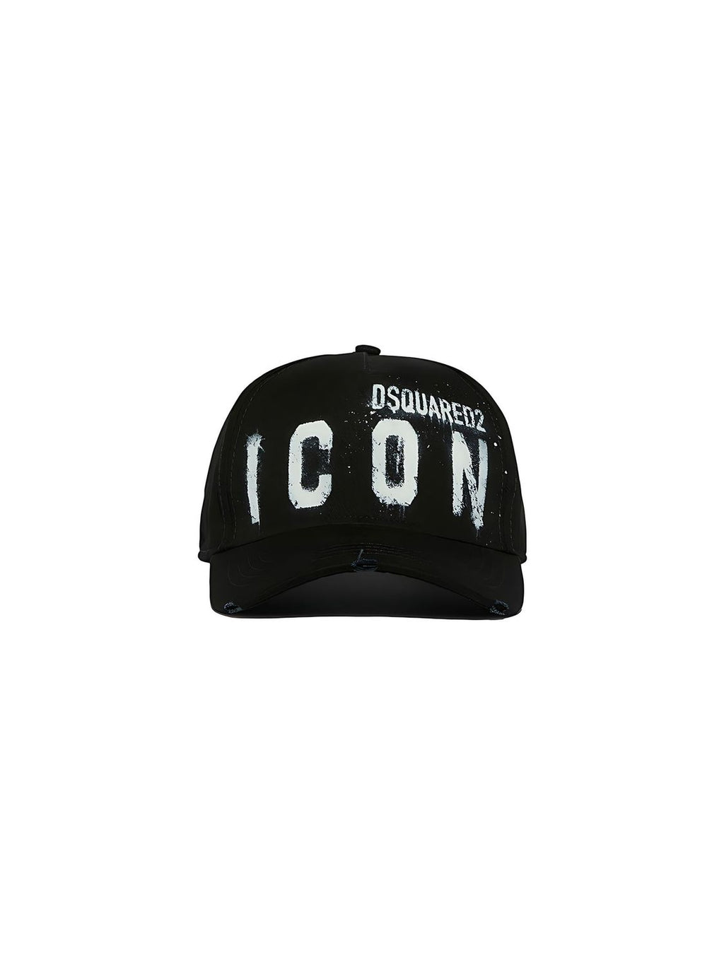 Dsquared2 Icon Spray Baseball Cap aus Baumwolle Schwarz