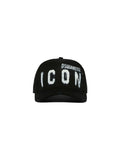 Dsquared2 Icon Spray Baseball Cap aus Baumwolle Schwarz