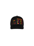 Dsquared2 Icon Sunset Baseball Cap aus Baumwolle Schwarz