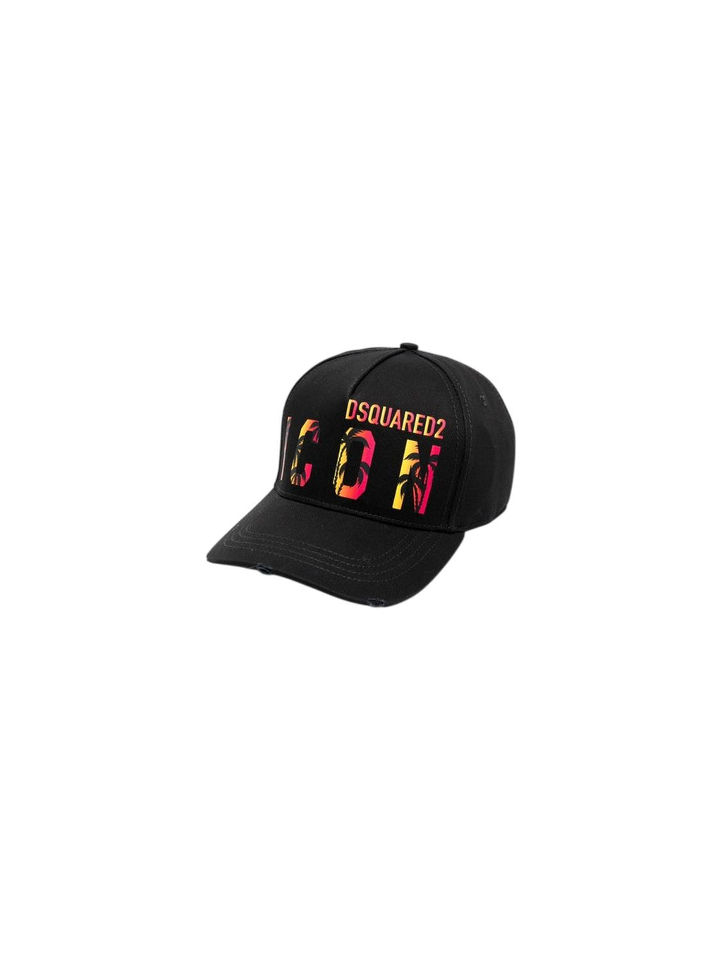 Dsquared2 Icon Sunset Baseball Cap aus Baumwolle Schwarz