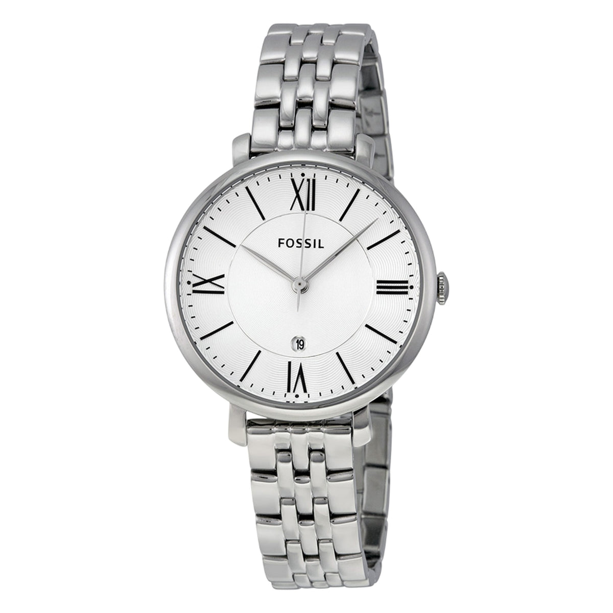 Fossil Jacqueline Damen-Uhr aus silberfarbenem Edelstahl ES3433