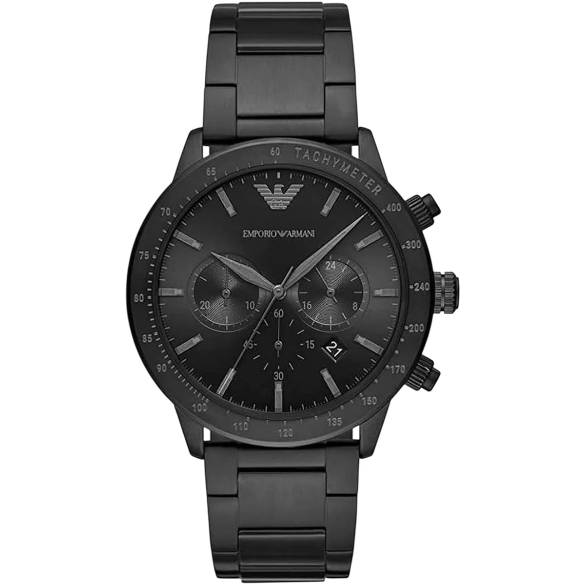 Emporio Armani Mario Chronograph Edelstahl Schwarz AR11242