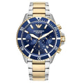 Emporio Armani World Explorer Chronograph Bicolor Edelstahl Blau AR11362