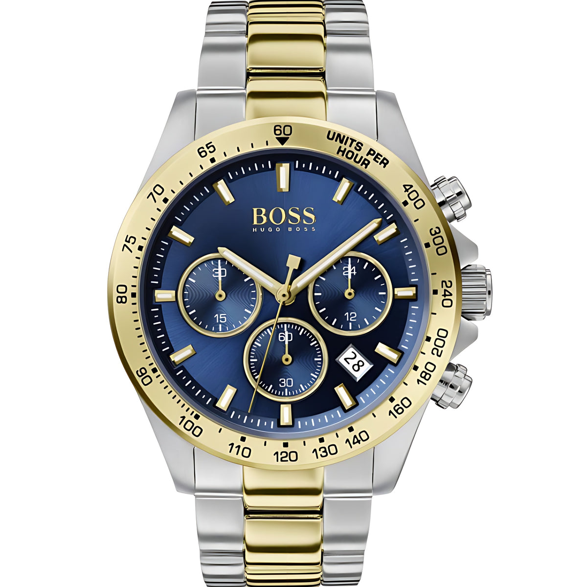 Hugo Boss Hero Chronograph Bicolor Edelstahl Blau HB1513767