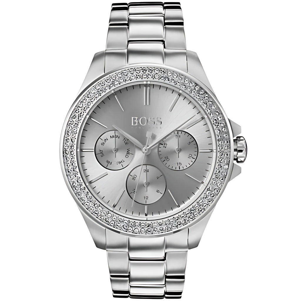 Hugo Boss Navigator Chronograph Silber Edelstahl HB1502442