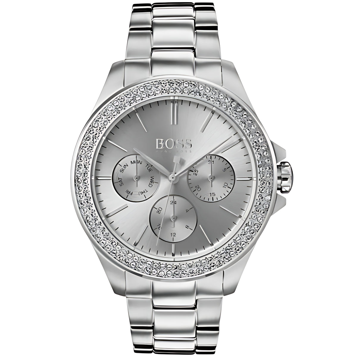 Hugo Boss Navigator Chronograph Silber Edelstahl HB1502442