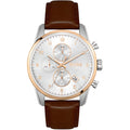 Hugo Boss Skymaster Chronograph Silber Leder Braun HB1513786