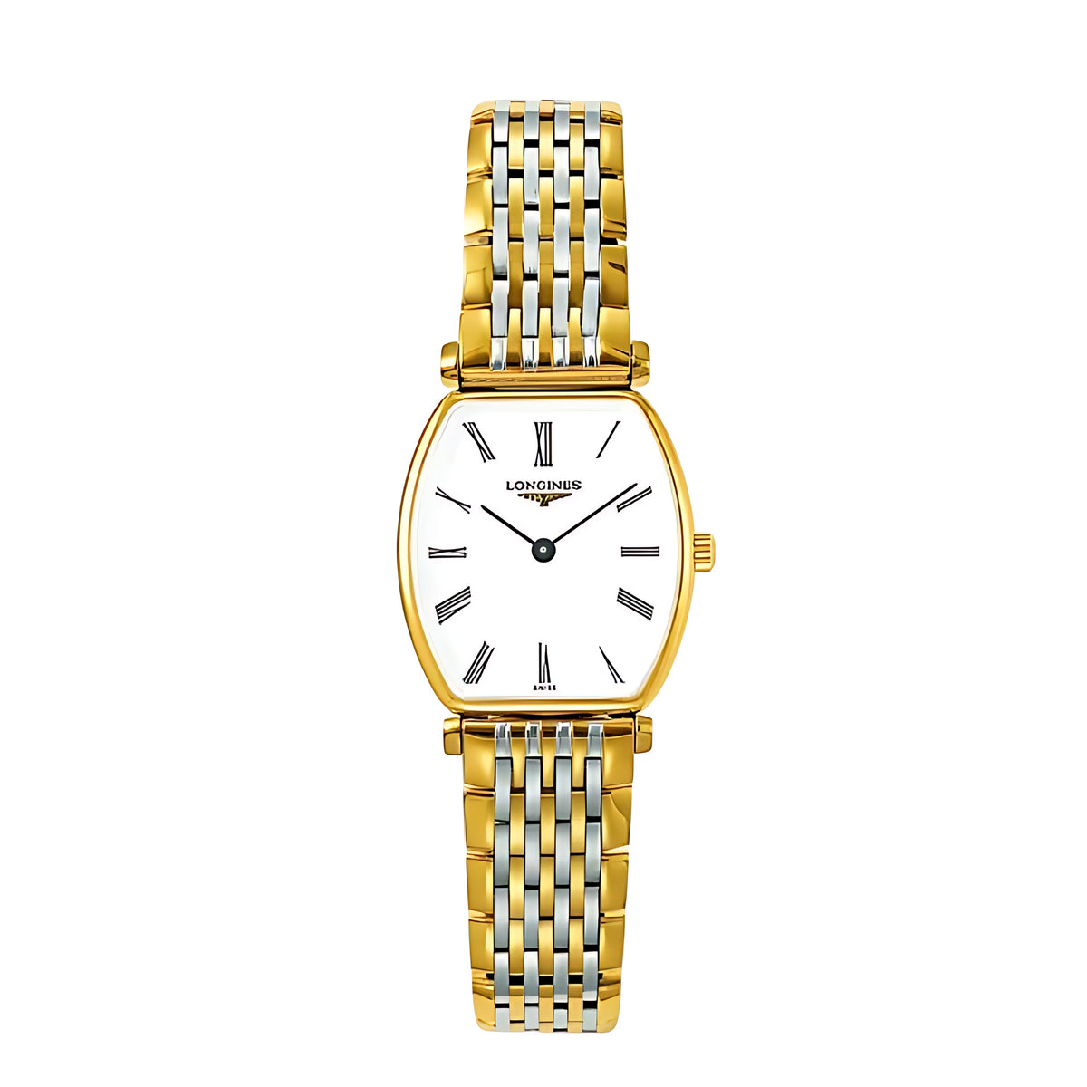 Longines PrimaLuna Moonphase Quarz-Damenuhr Silber 30,5 mm