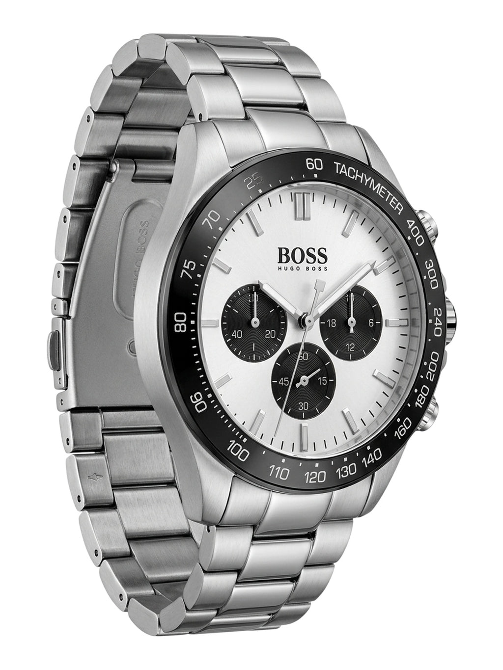 HUGO BOSS Herrenuhr Ikon Chronograph Silber Edelstahl HB1512964