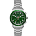 Fossil Sport Tourer Chronograph Edelstahl Herrenuhr Grün FS6048