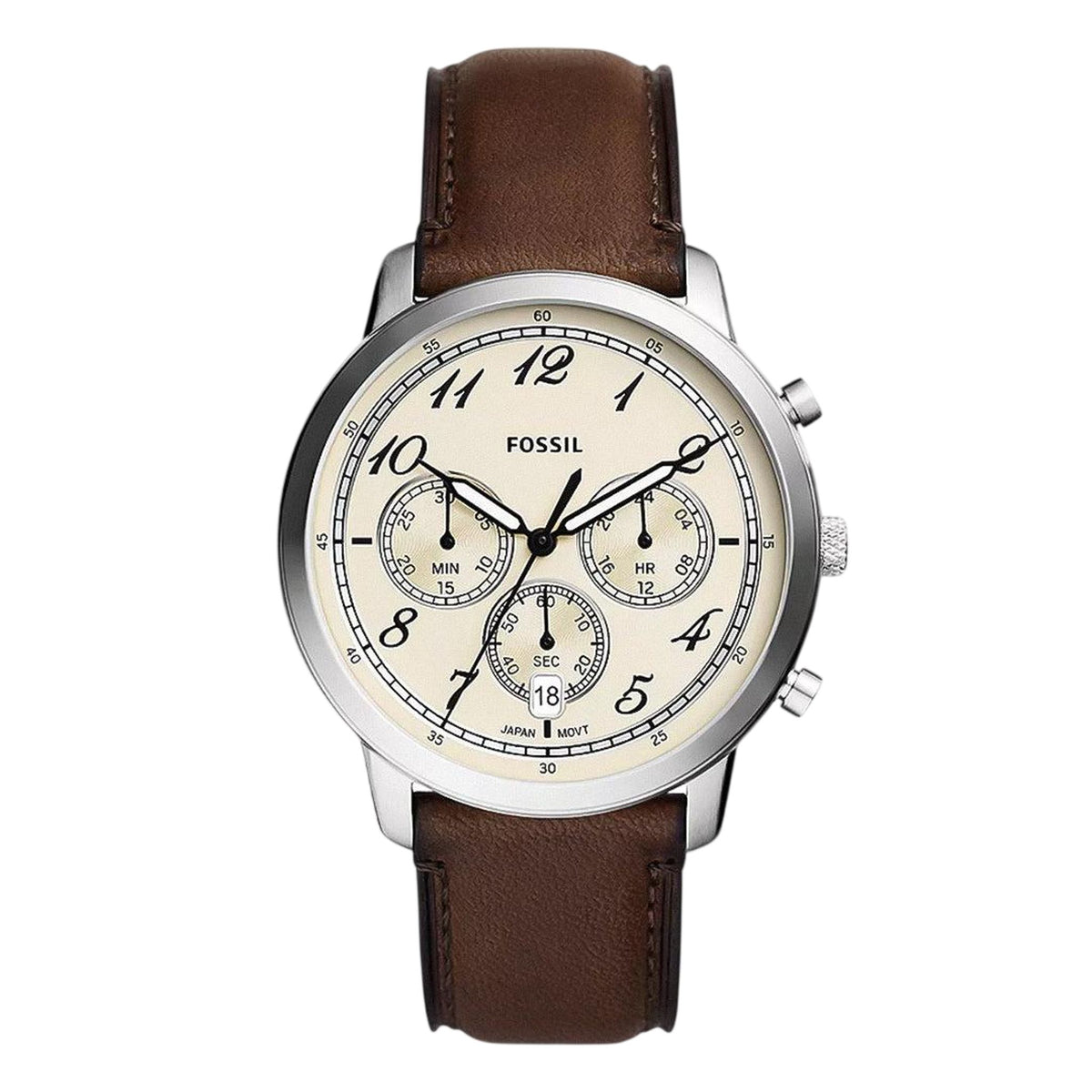 Fossil Neutra Chronograph Brown Leather Watch FS6022