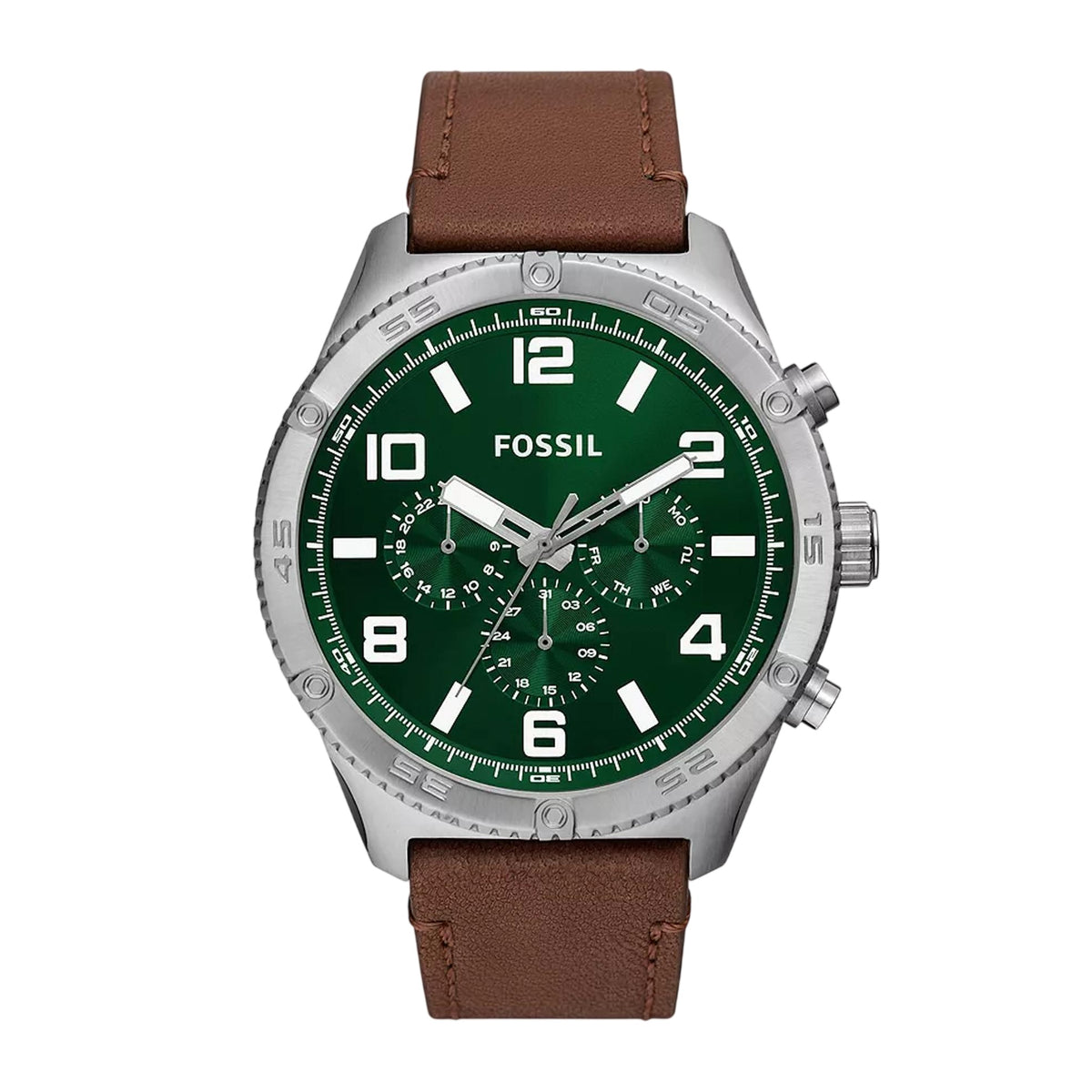 Fossil Brox Multifunction Brown Leather Watch
