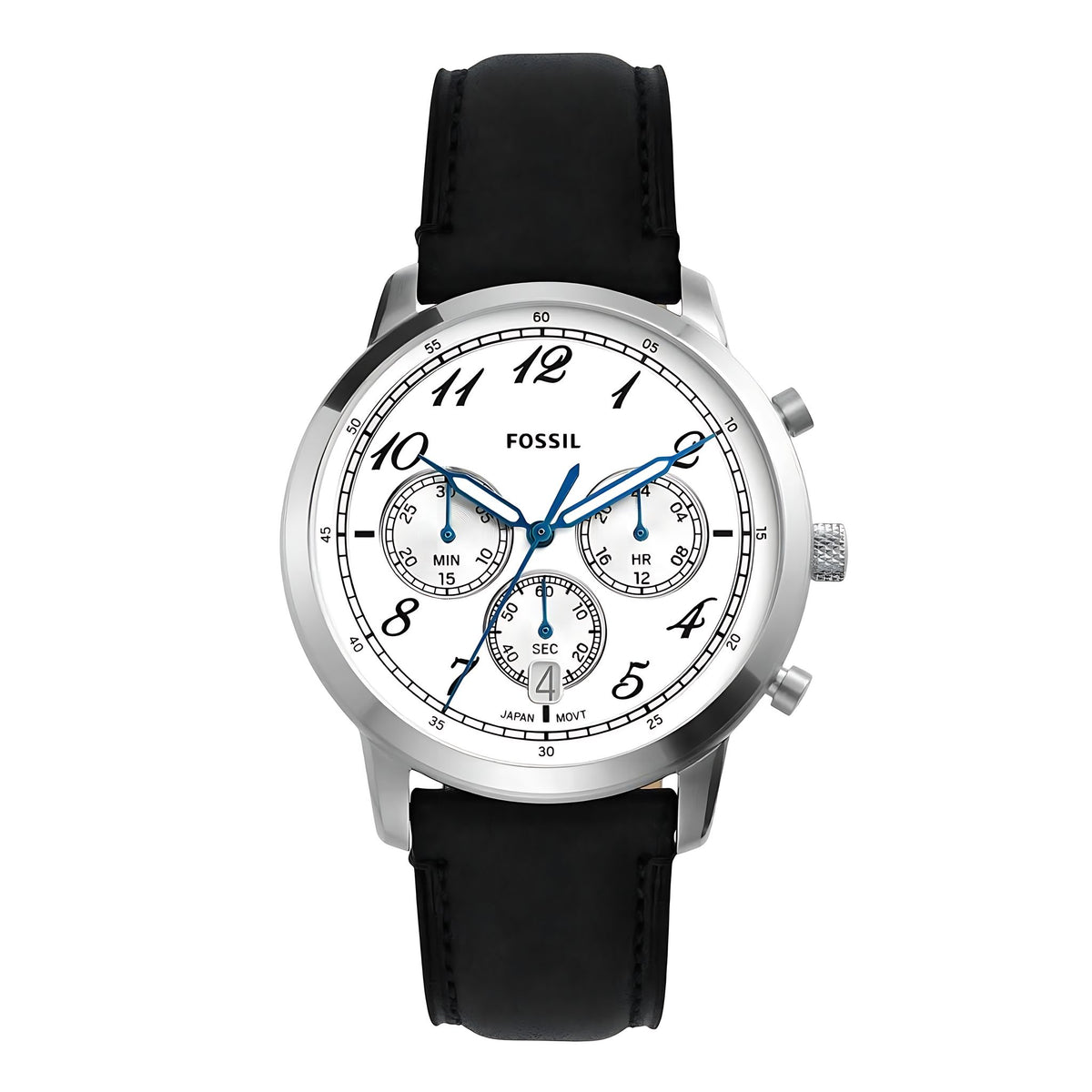 Fossil Neutra Chronograph Black Leather Watch FS6023