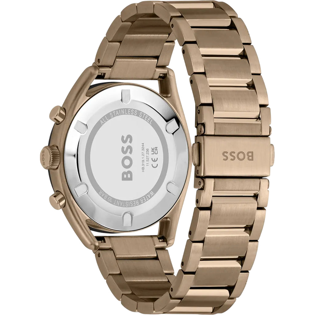 Hugo Boss Top Chronograph Gold Edelstahl Grün HB1514094