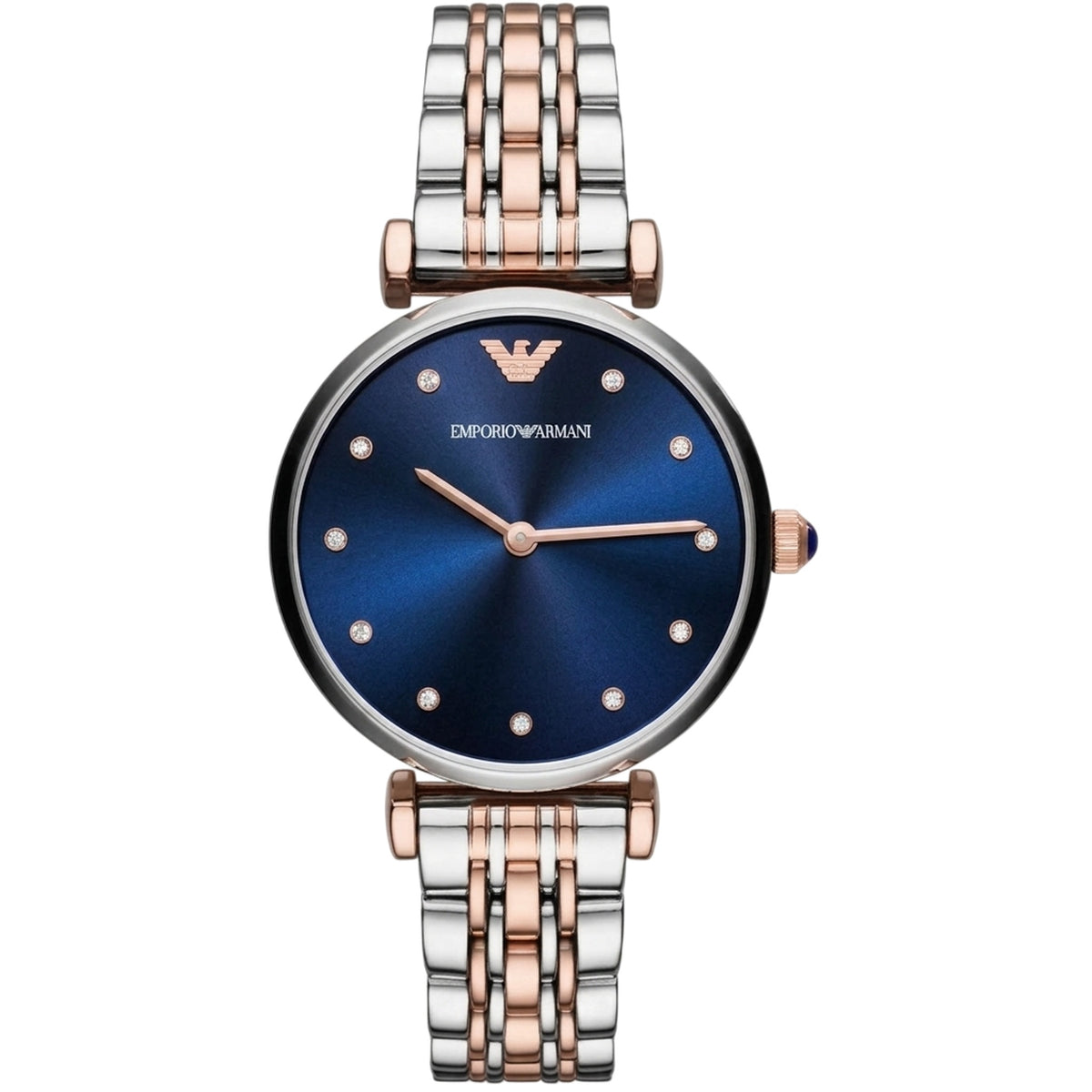 Emporio Armani Damen-Uhr aus zweifarbigem Edelstahl AR11092