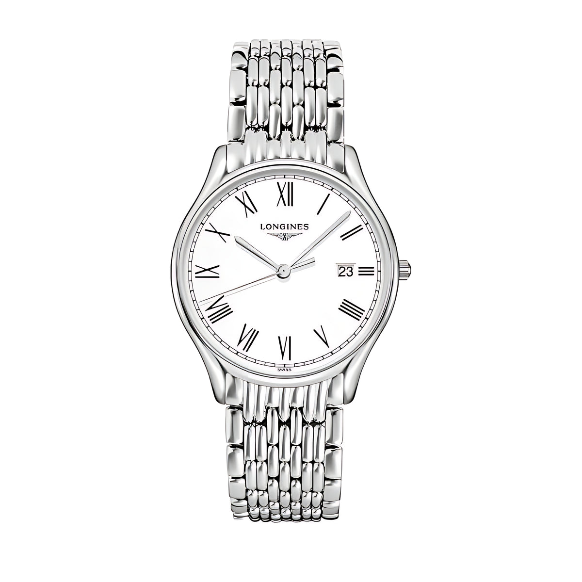 Longines Lyre Quarz-Herrenuhr Weiß Edelstahl 38,5 mm